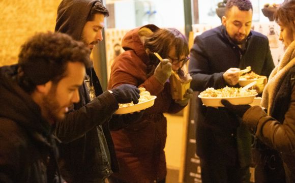 Street food with friends