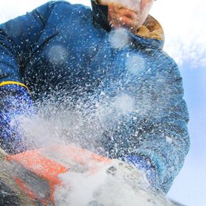 Ice carving at Icestravaganza