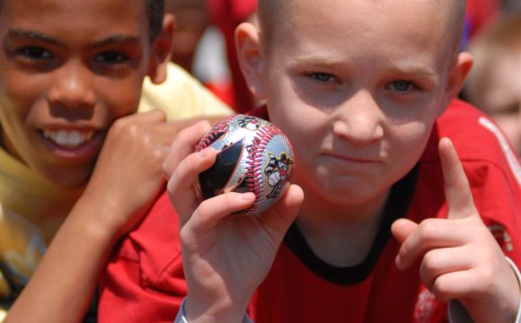 Kids at a River Bandits Game