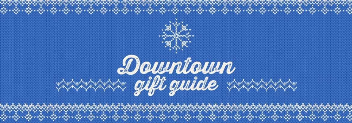 downtown gift guide banner graphic