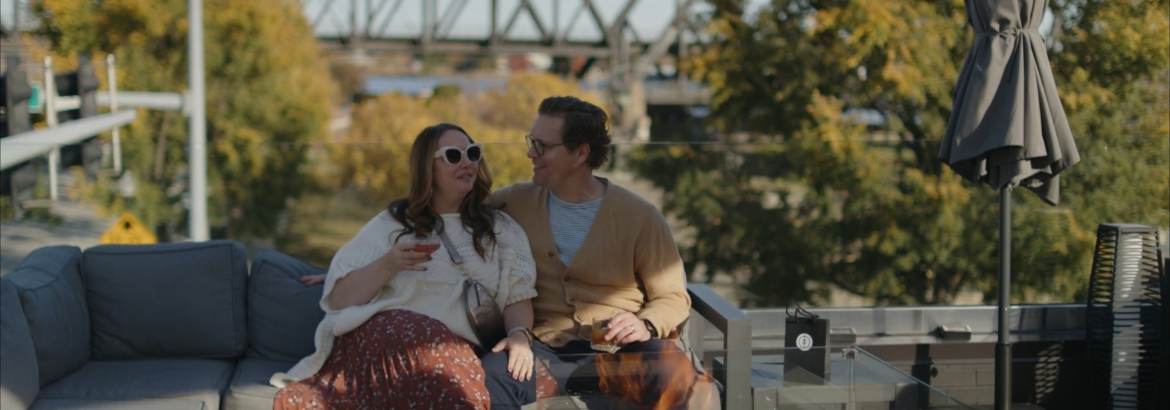Couple on rooftop bar - Last Picture House