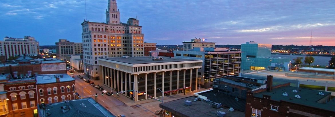 Downtown Dav skyline looking East