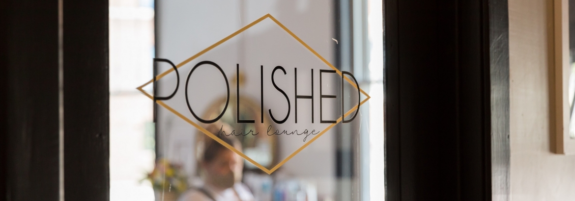 image of door inside to polished hair lounge